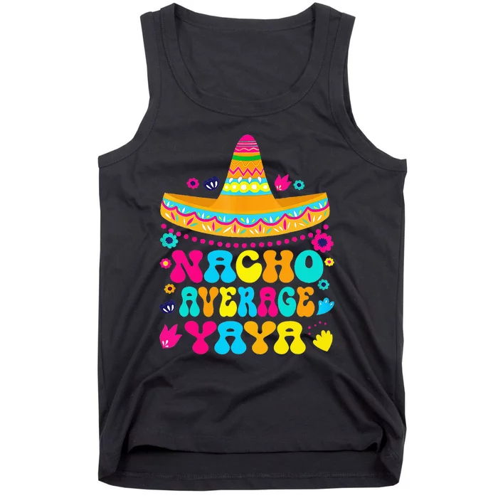 Nacho Average Yaya Cinco De Mayo Mexican Matching Family Tank Top