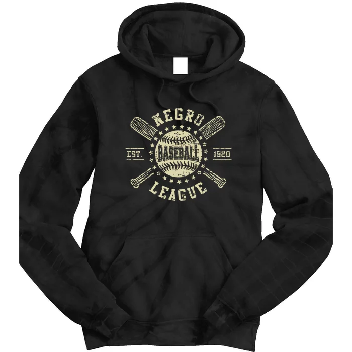 Negro Baseball 1920 League Vintage Tie Dye Hoodie