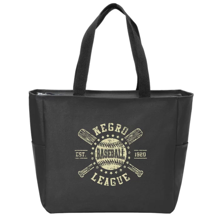 Negro Baseball 1920 League Vintage Zip Tote Bag