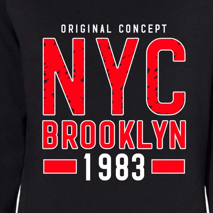 NYC Brooklyn 1983 New York City Womens California Wash Sweatshirt