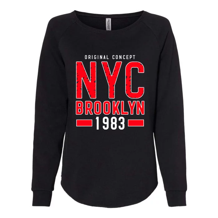 NYC Brooklyn 1983 New York City Womens California Wash Sweatshirt