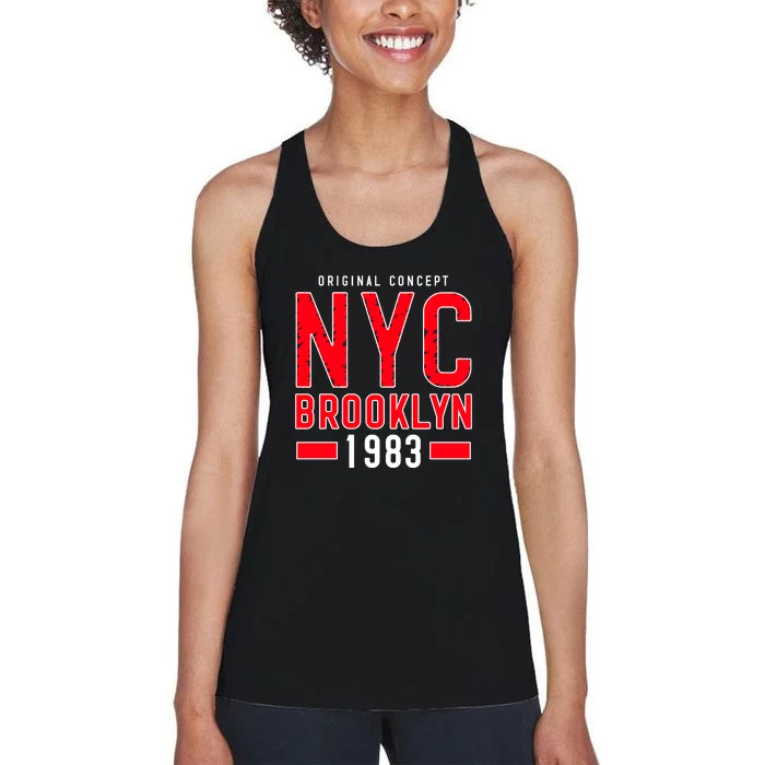 NYC Brooklyn 1983 New York City Women's Racerback Tank