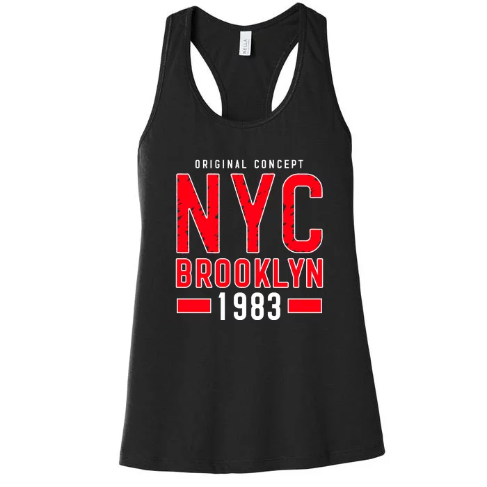 NYC Brooklyn 1983 New York City Women's Racerback Tank