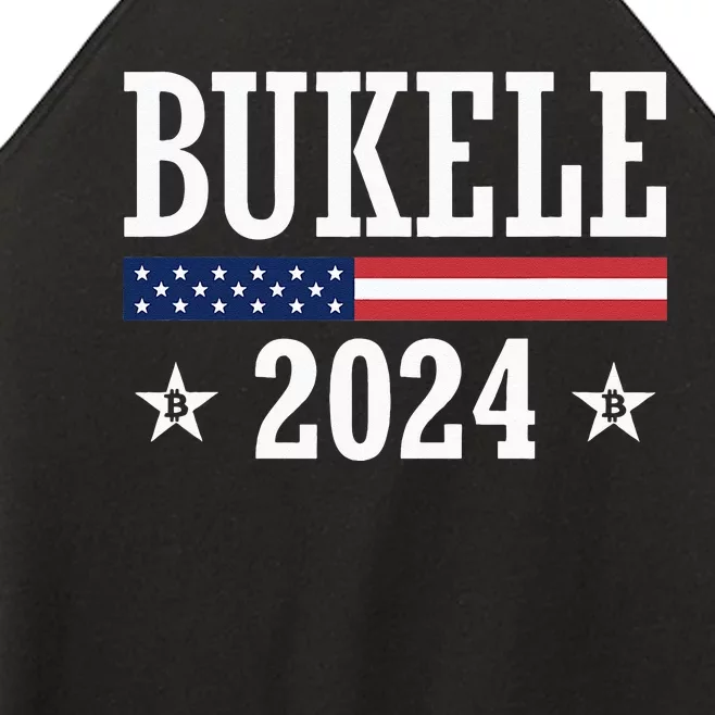 Nayib Bukele 2024 For President Bitcoin Crypto HODL Hodler Women’s Perfect Tri Rocker Tank