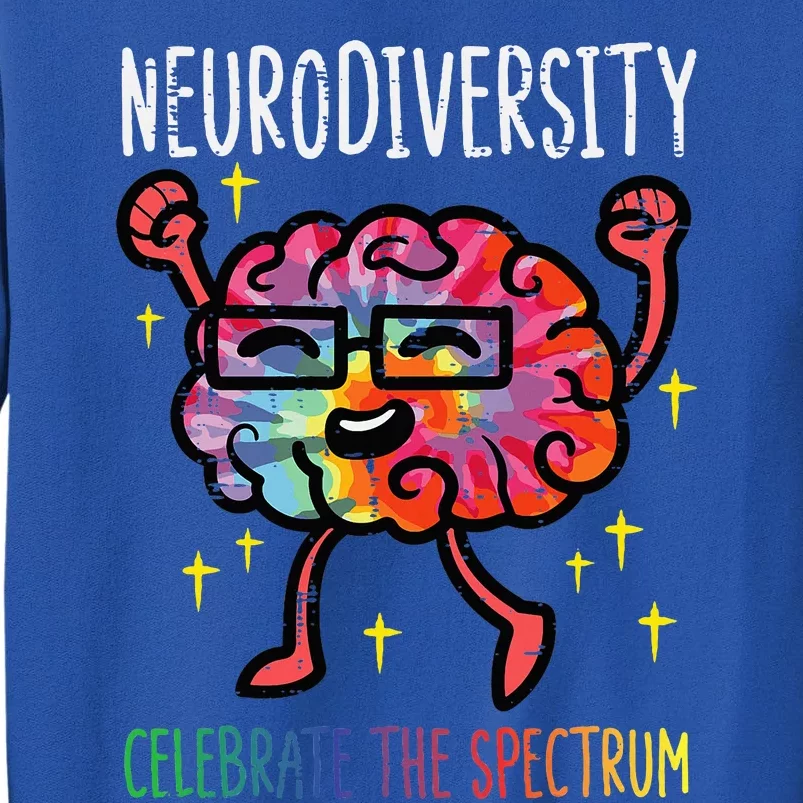 Neurodiversity Brain Autism Awareness Asd Adhd Tall Sweatshirt