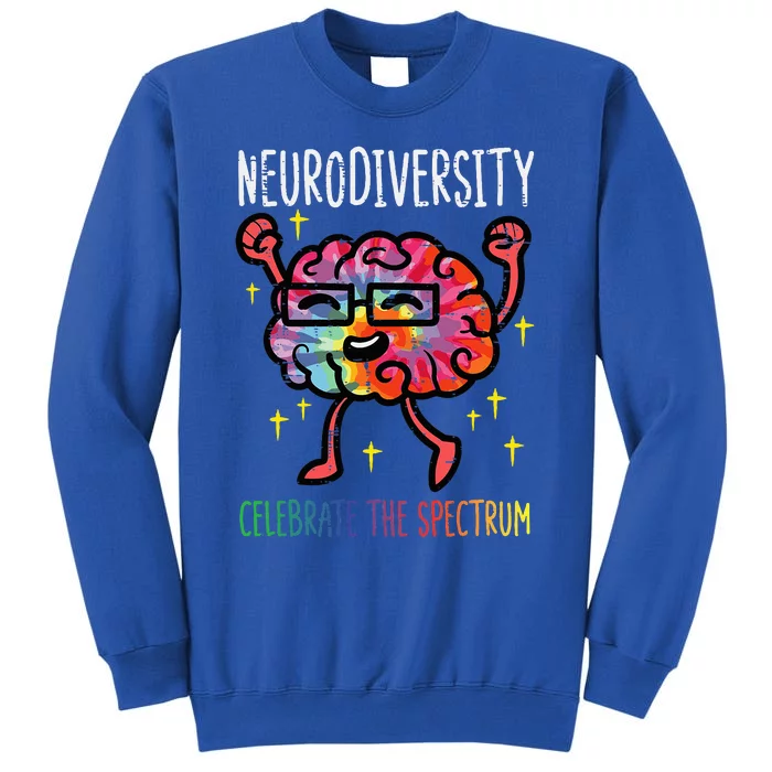 Neurodiversity Brain Autism Awareness Asd Adhd Tall Sweatshirt