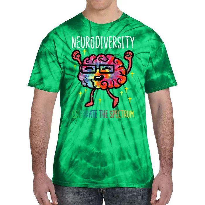 Neurodiversity Brain Autism Awareness Asd Adhd Tie-Dye T-Shirt