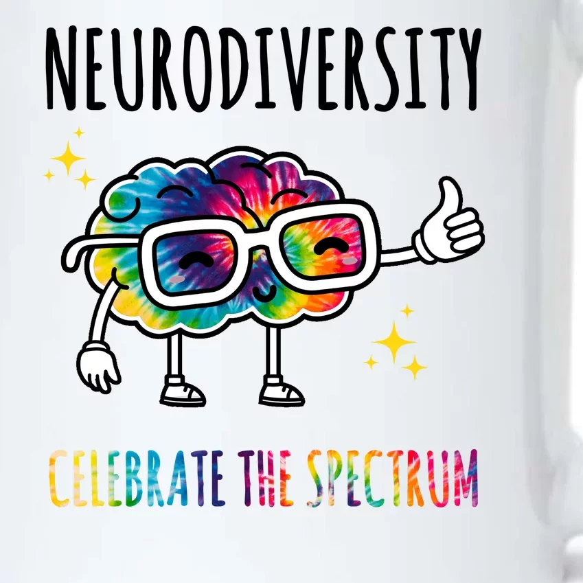 Neurodiversity Brain Autism Awareness Celebrate The Spectrum Black Color Changing Mug