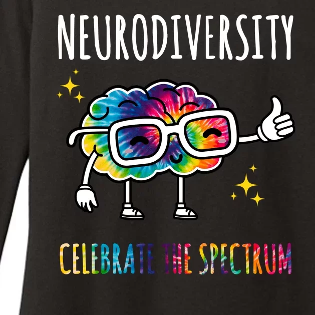 Neurodiversity Brain Autism Awareness Celebrate The Spectrum Womens CVC Long Sleeve Shirt