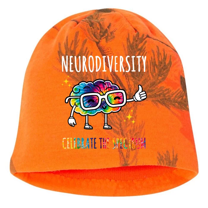 Neurodiversity Brain Autism Awareness Celebrate The Spectrum Kati - Camo Knit Beanie