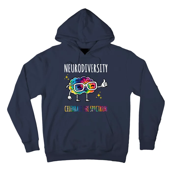 Neurodiversity Brain Autism Awareness Celebrate The Spectrum Hoodie