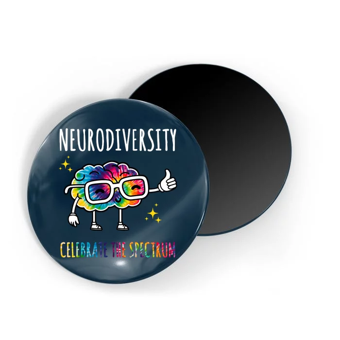 Neurodiversity Brain Autism Awareness Celebrate The Spectrum Magnet