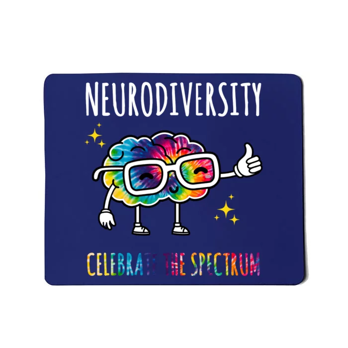 Neurodiversity Brain Autism Awareness Celebrate The Spectrum Mousepad