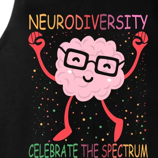 Neurodiversity Brain Autism Awareness Asd Adhd Gift Ladies Tri-Blend Wicking Tank