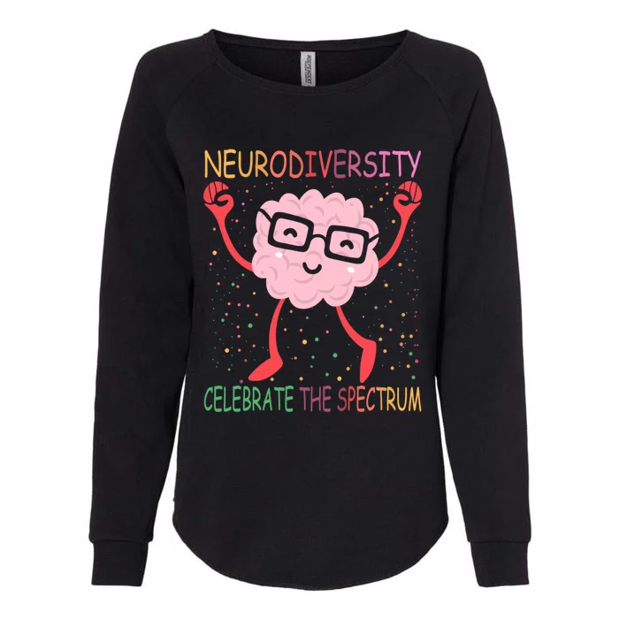 Neurodiversity Brain Autism Awareness Asd Adhd Gift Womens California Wash Sweatshirt