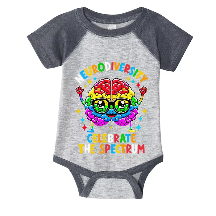 Neurodiversity Brain Autism Awareness Infant Baby Jersey Bodysuit