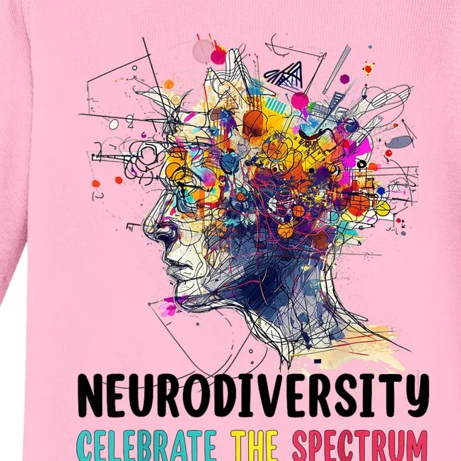 Neurodiversity Brain Autism Awareness Asd Adhd Baby Long Sleeve Bodysuit