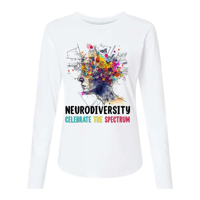 Neurodiversity Brain Autism Awareness Asd Adhd Womens Cotton Relaxed Long Sleeve T-Shirt