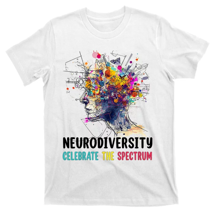 Neurodiversity Brain Autism Awareness Asd Adhd T-Shirt