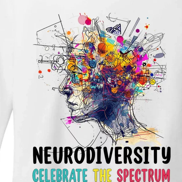 Neurodiversity Brain Autism Awareness Asd Adhd Womens CVC Long Sleeve Shirt