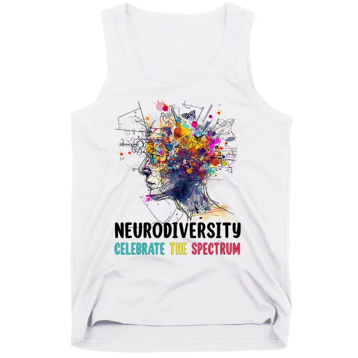 Neurodiversity Brain Autism Awareness Asd Adhd Tank Top