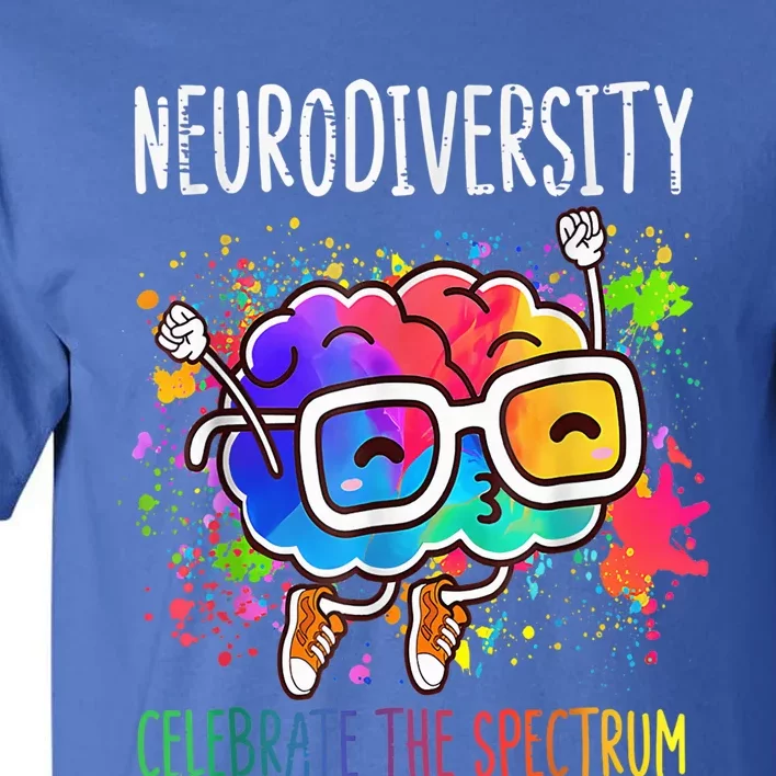 Neurodiversity Brain Autism Awareness ASD ADHD  Wo Kid Tall T-Shirt