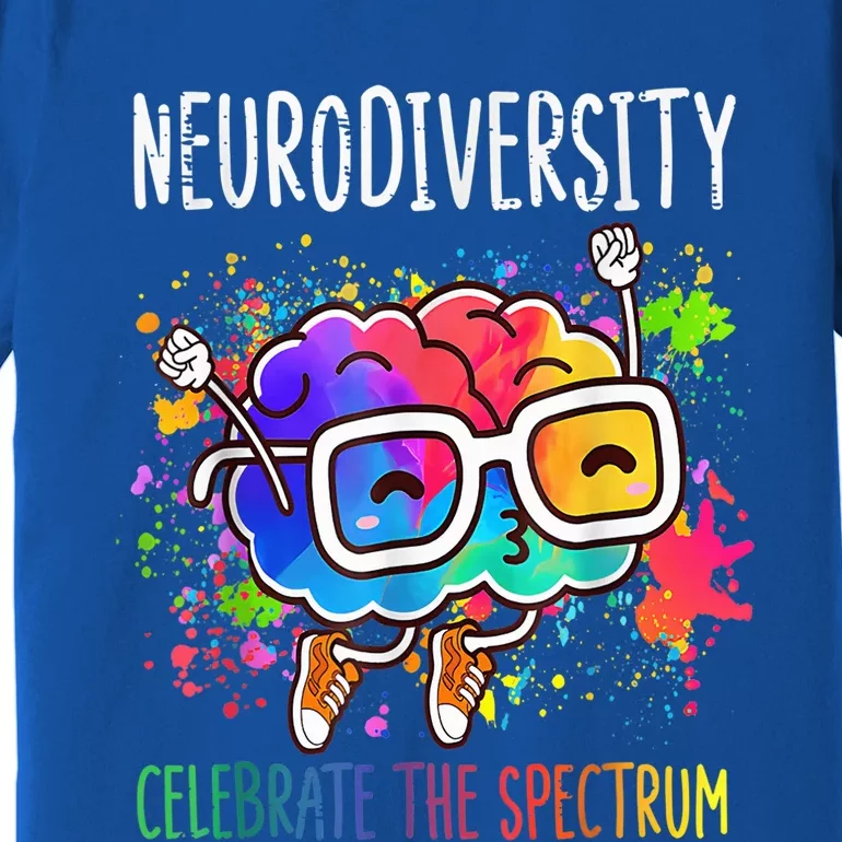 Neurodiversity Brain Autism Awareness ASD ADHD  Wo Kid Premium T-Shirt