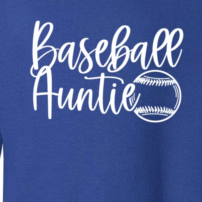 Novelty Baseball Auntie Pocket Baseball Auntie Game Day Gift Toddler Sweatshirt