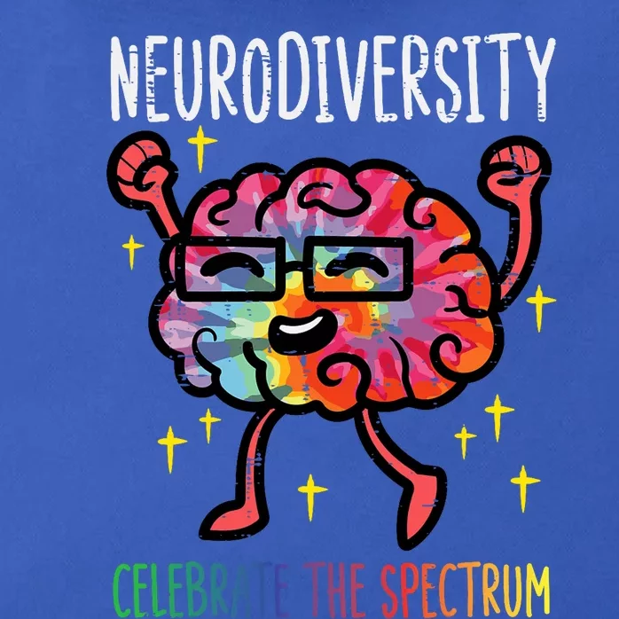 Neurodiversity Brain Autism Awareness Asd Adhd Zip Tote Bag