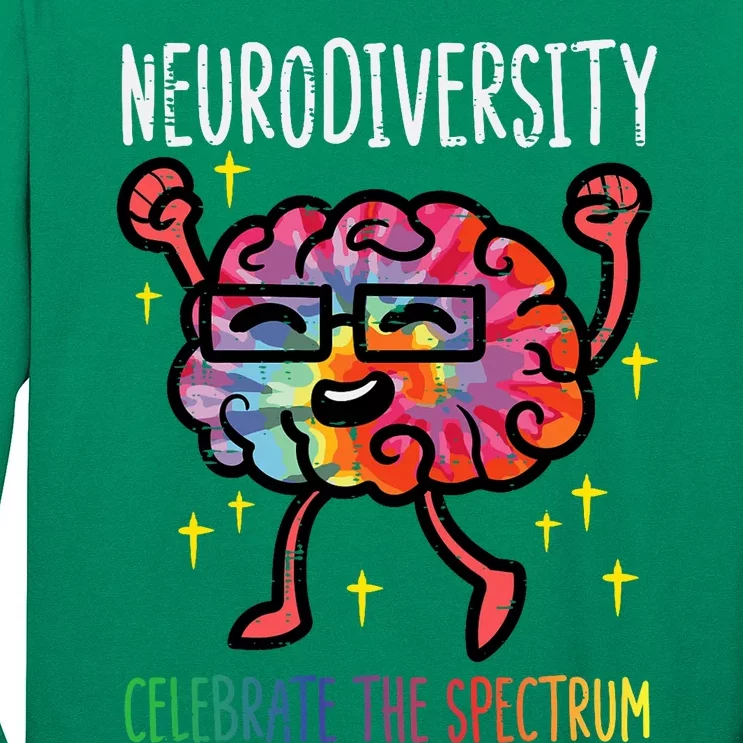 Neurodiversity Brain Autism Awareness Asd Adhd Long Sleeve Shirt