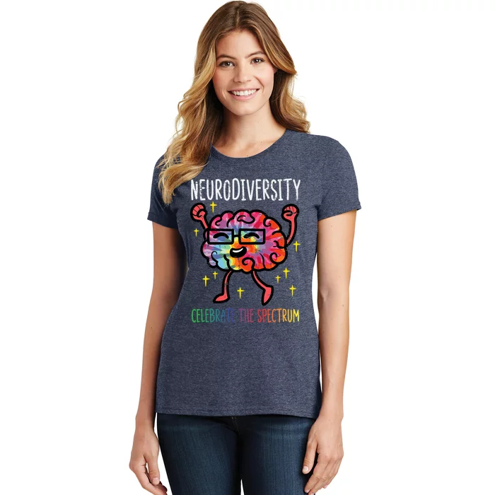 Neurodiversity Brain Autism Awareness Asd Adhd Women's T-Shirt