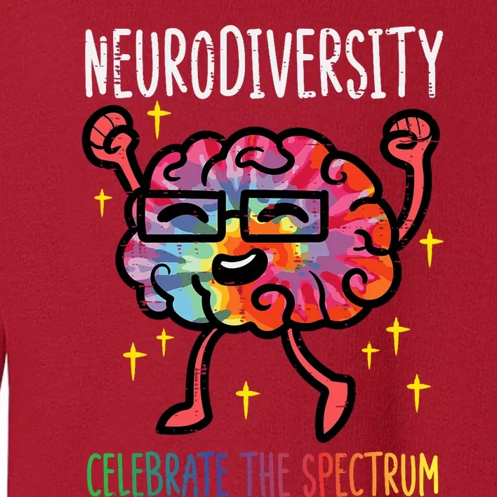 Neurodiversity Brain Autism Awareness Asd Adhd Toddler Sweatshirt