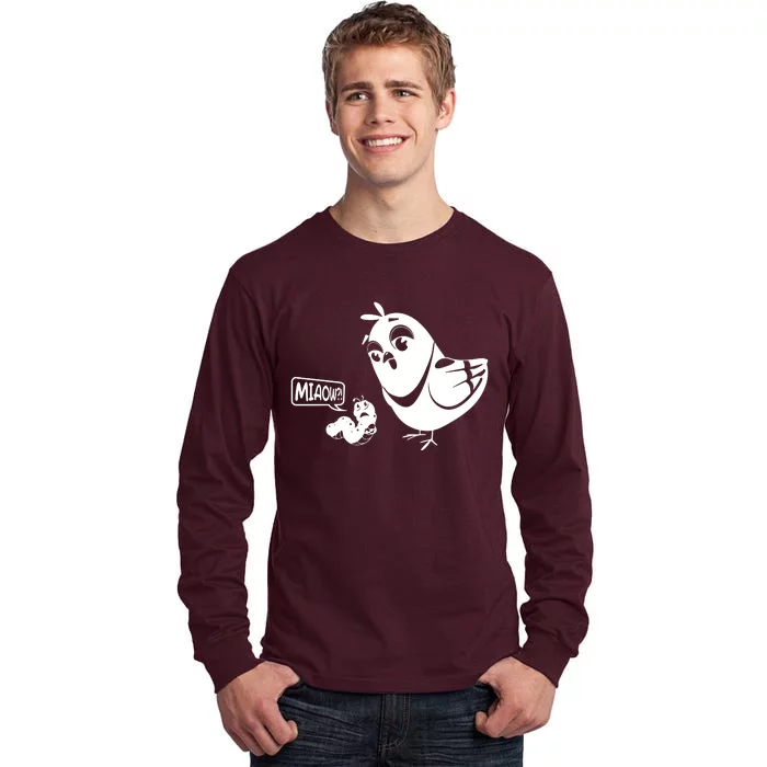 Novelty Bird And Worm Tall Long Sleeve T-Shirt