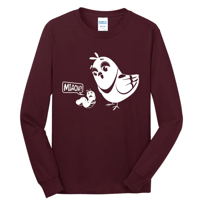 Novelty Bird And Worm Tall Long Sleeve T-Shirt