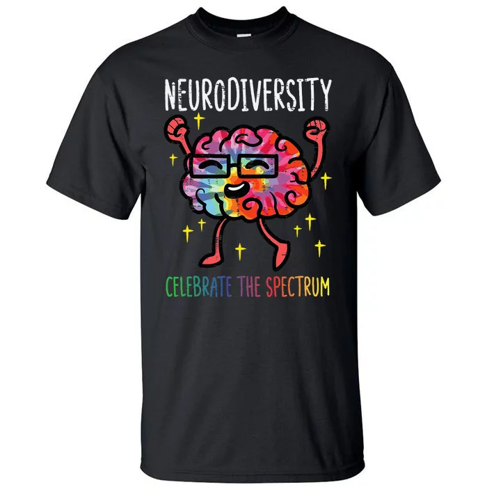 Neurodiversity Brain Autism Awareness ASD ADHD Tall T-Shirt