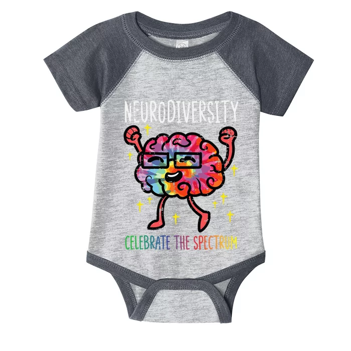 Neurodiversity Brain Autism Awareness ASD ADHD Infant Baby Jersey Bodysuit