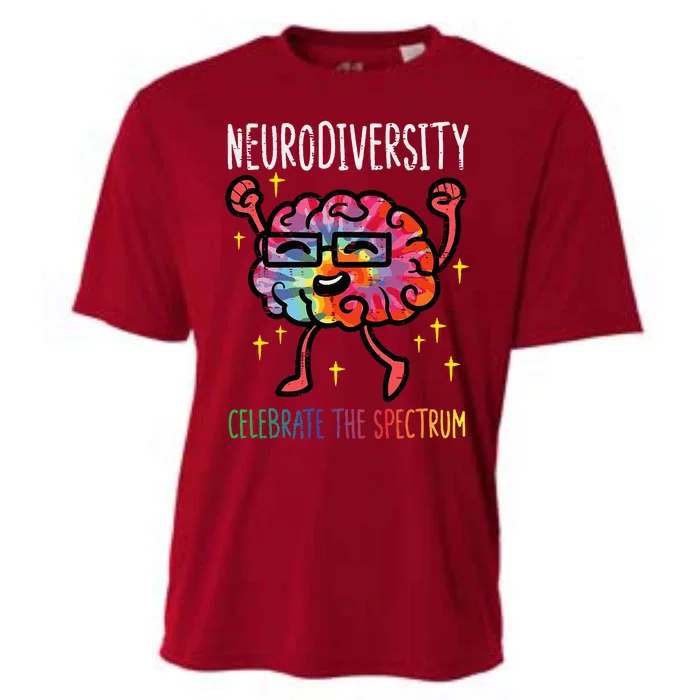 Neurodiversity Brain Autism Awareness Asd Adhd Cooling Performance Crew T-Shirt