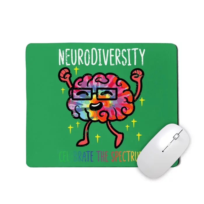 Neurodiversity Brain Autism Awareness Asd Adhd Mousepad