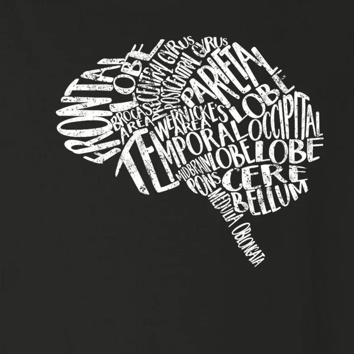 Neurology Brain Anatomy Typography Rn Neuroscience Nurse Neurologist Toddler Long Sleeve Shirt