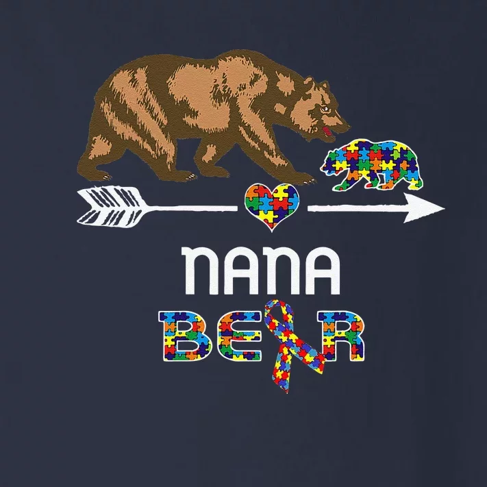 Nana Bear Autism Awareness Autism Nana Tee Toddler Long Sleeve Shirt