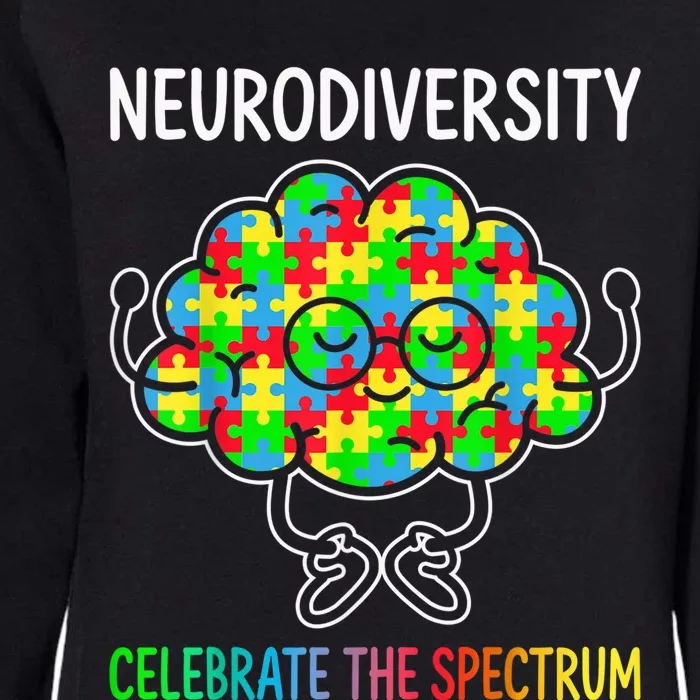 Neurodiversity Brain Autism Awareness ASD ADHD  Wo Kid Womens California Wash Sweatshirt