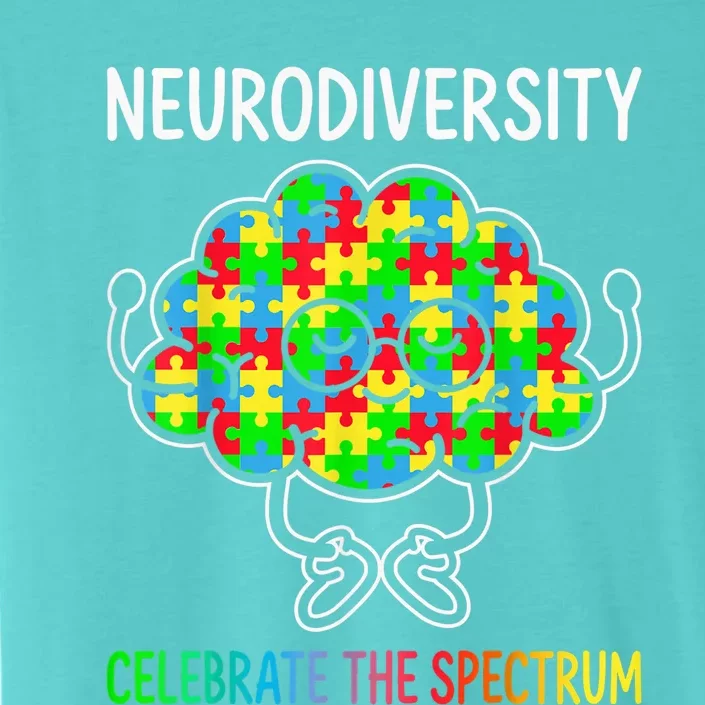 Neurodiversity Brain Autism Awareness ASD ADHD  Wo Kid ChromaSoft Performance T-Shirt