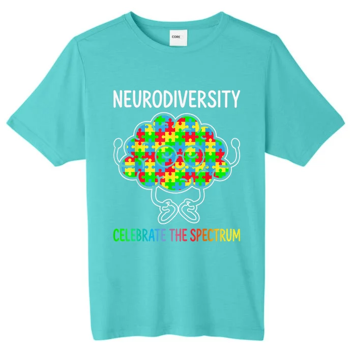 Neurodiversity Brain Autism Awareness ASD ADHD  Wo Kid ChromaSoft Performance T-Shirt