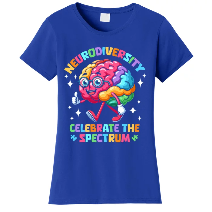 Neurodiversity Brain Autism Awareness Asd Adhd Gift Women's T-Shirt