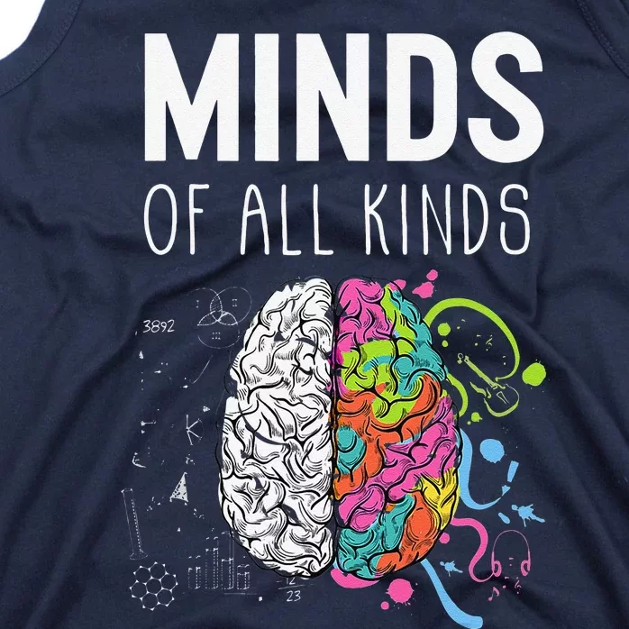 Neurodiversity Brain ADHD Autism Awareness Tank Top