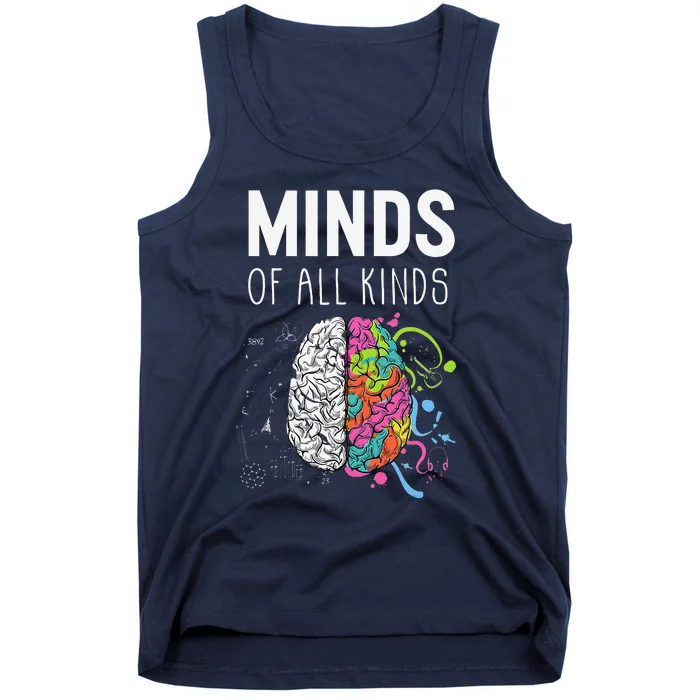 Neurodiversity Brain ADHD Autism Awareness Tank Top