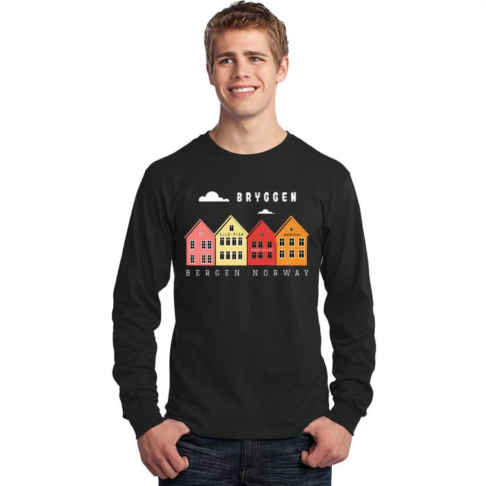 Norway Bergen Bryggen XO4U Original Tall Long Sleeve T-Shirt