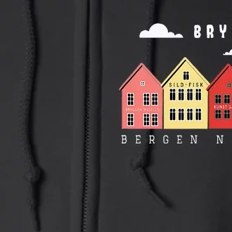 Norway Bergen Bryggen XO4U Original Full Zip Hoodie