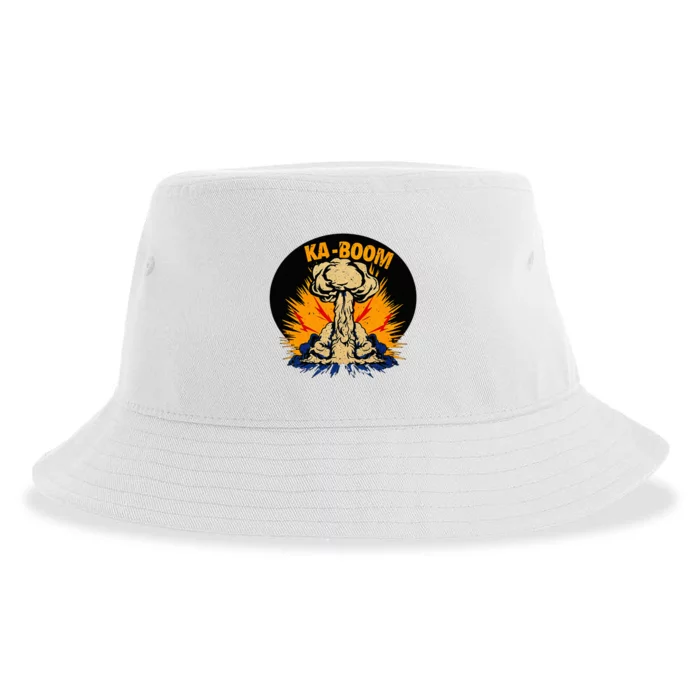 Nuclear Bomb Blast Explosion Detonation Kaboom! Sustainable Bucket Hat