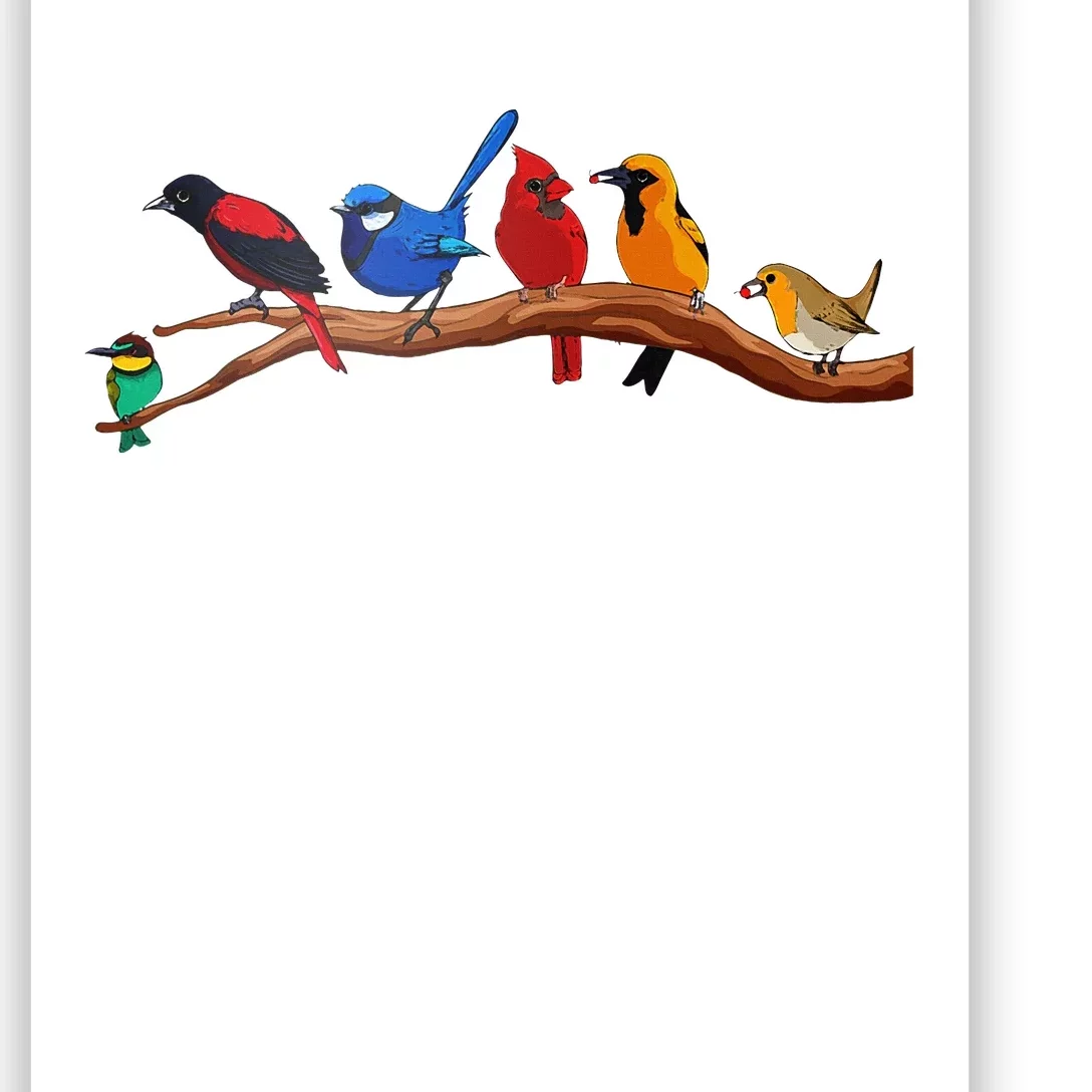 Nerd Birdwatcher Bird Watching Poster